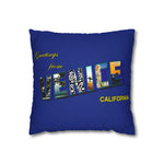 Venice California Postcard Pillowcase — 'Greetings From Venice' Decorative Throw Pillow Cover